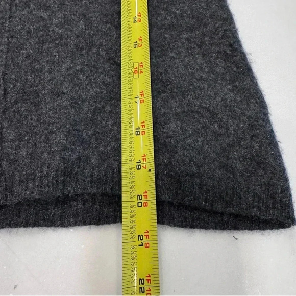 Deane and white Women’s Pure Cashmere Cowl Neck sweater Charcoal Gray Sz Small - Picture 6 of 8